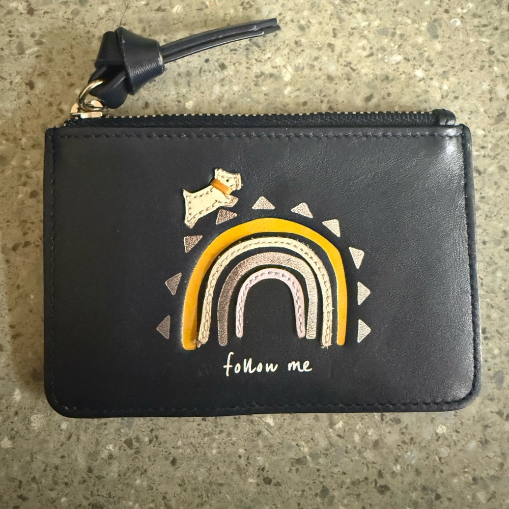 Radley London “Follow Me” Rainbow Leather Card/Coin Wallet